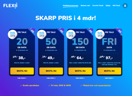 Flexii Mobilabonnementer